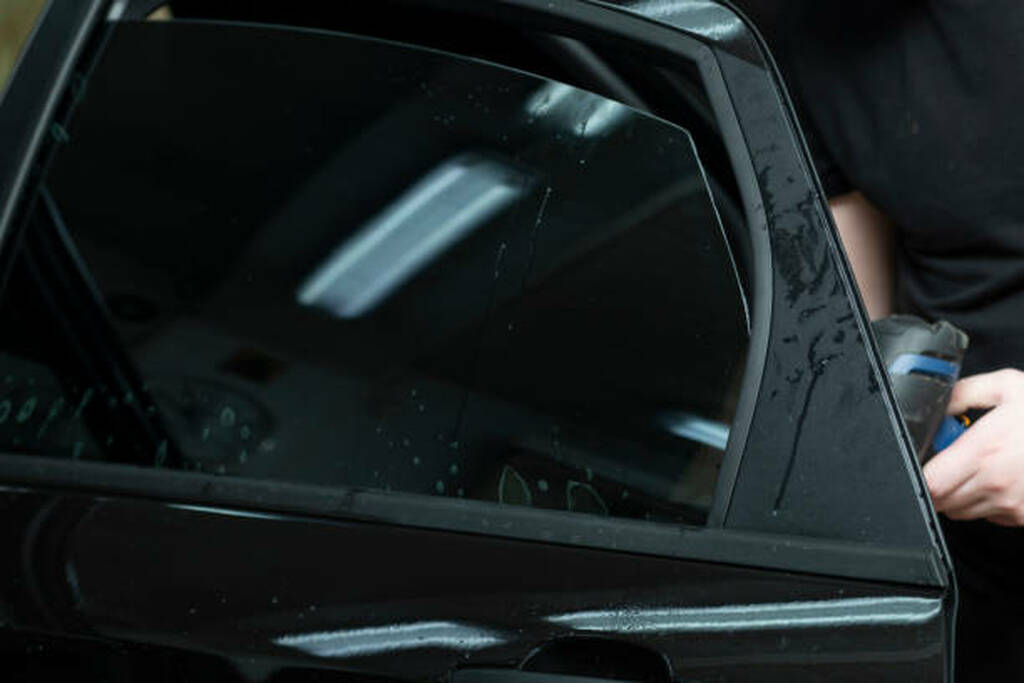 Tinting of car windows.Window film for car.